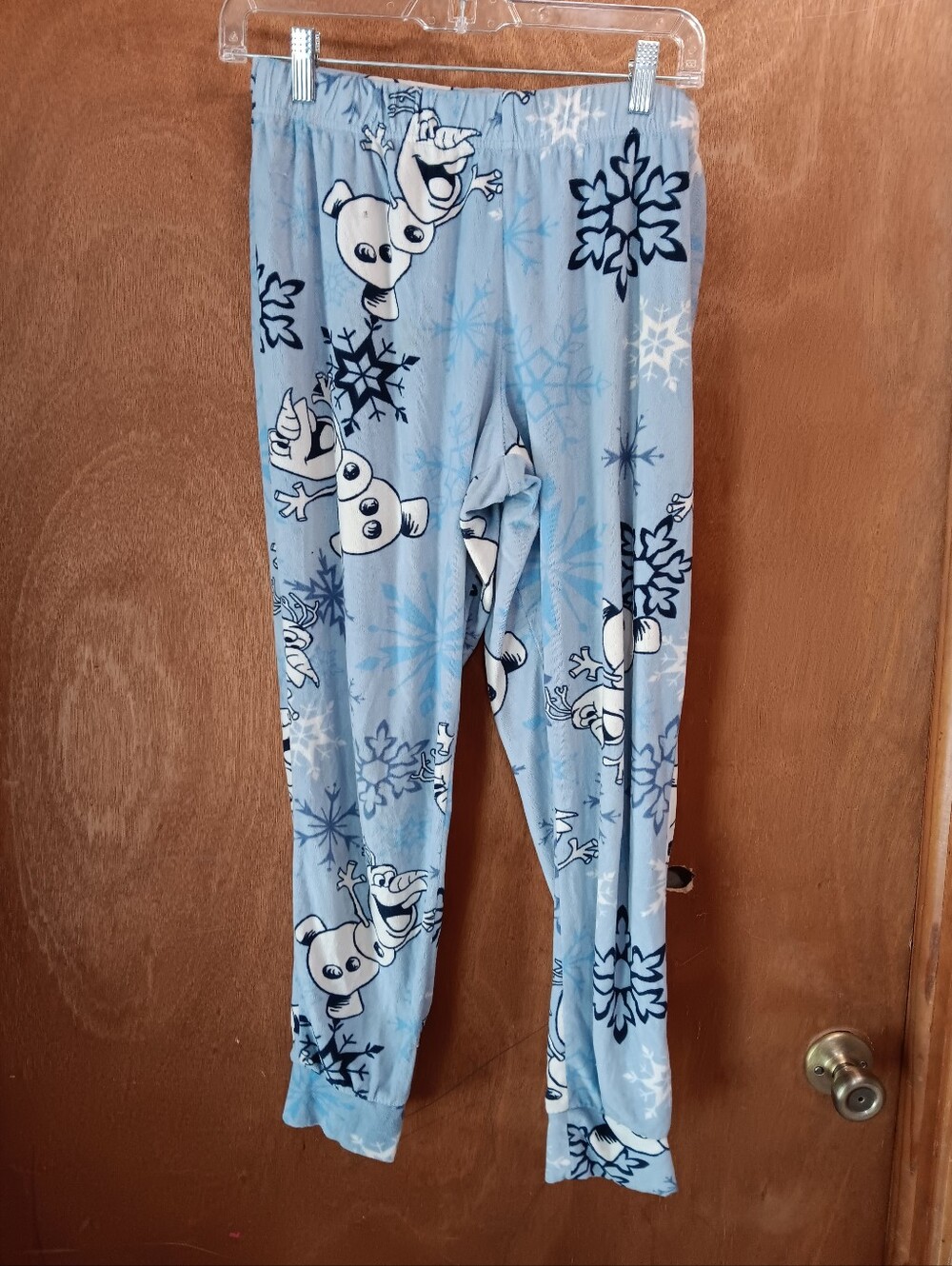 Disney Blue Olaf Snowflake Pajama Bottoms